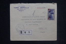 LIBAN - Enveloppe Commerciale De Beyrouth En Recommandé Pour Paris En 1939 - L 148282 - Covers & Documents