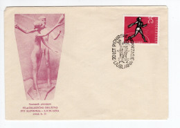 1962. YUGOSLAVIA,SLOVENIA,LJUBLJANA,20 YEARS OF PIONEERS ORGANISATION,MONUMENT,SPECIAL COVER AND CANCELLATION - Briefe U. Dokumente