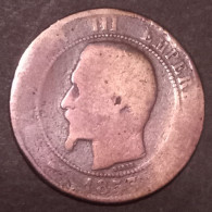 10 Centimes 1853 BB - Napoléon III Tête Nue - 10 Centimes