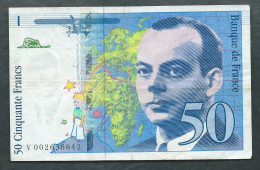 France, 50 Francs, St Exupéry, 1992, V002656642  - Laura 13001 - 50 F 1992-1999 ''St Exupéry''