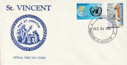 SAINT VINCENT - FDC - "ISY'92" Année Internationale De L'espace - - Zuid-Amerika