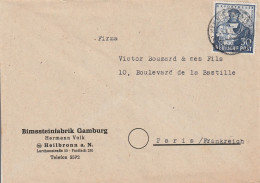 Allemagne Bizone Lettre Heilbronn 1950 - Cartas & Documentos