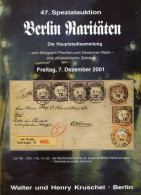 "BERLIN-RARITAETEN" 2001, Kruschel-Spezialauktionskatalog, Rd. 100 Seiten (1401) - Auktionskataloge