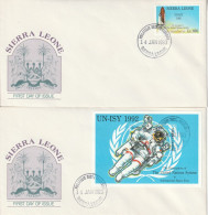 SIERRA LEONE - FDC - "ISY'92" Année Internationale De L'espace - - Afrika