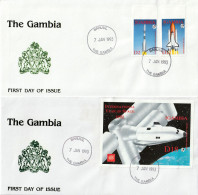 GAMBIE - FDC - "ISY'92" Année Internationale De L'espace - NON DENTELE - - Afrique