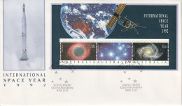 AUSTRALIE - FDC - "ISY'92" Année Internationale De L'espace - - Oceanië