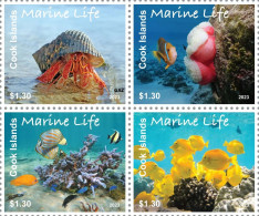 Cook 2023, Marine Life, Crab, Fish, Coral, 4val - Crustacés