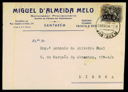 SANTAREM - PUBLICIDADE - Miguel D'Almeida Melo - Solicitador Provisionario.  Carte Postale - Santarem