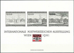 ÖSTERREICH 1981 Wipa Intern. Postwertzeichen Ausstellung Vignette ** MNH - Ensayos & Reimpresiones