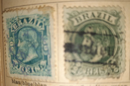 Brasilien - 2 Marken Von 1881 Gem. Scan - Gebruikt