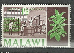 Malawi, 1966 (#48a), Tobacco Industry Agriculture Field Plant Wooden Barrels Tabakindustrie Landwirtschaft Pflanze - Tobacco