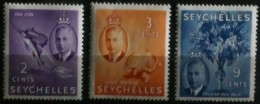 SEYCHELLES: Año. 1952 - (Rey George VI). 3/Valores - SG. Nº- *158/160 - Muy Buenos Ejemplares. - Seychelles (...-1976)