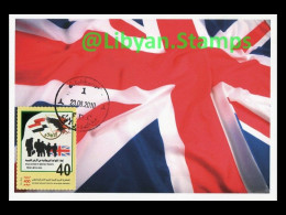 LIBYA 2010 England UK Union Jack British Flag AlFateh (maximum-card) - Altri & Non Classificati