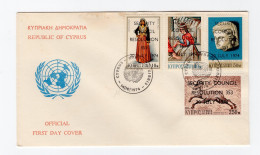 CYPRUS Zypern Michel # 415-18 Cachet FDC " UN Security Council Resolution " 1974 - Briefe U. Dokumente