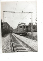 Entre Bussigny Et Cossonay (Suisse, Vaud) : Le Passage Dutrain électrique Su La Ligne De Chemin De Fer  En 1950 GF . - Cossonay