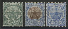 N° 30 + N° 36 + N° 36 Neufs * (MH) Cote 70 € 2 Ex. Signés A. Brun. Stanley Gibbons N° 35 + 40 + 41 TB - Bermudas