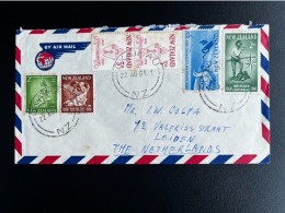 NEW ZEALAND 1961 AIR MAIL LETTER OKAIHAU TO LEIDEN 22-08-1961 NIEUW ZEELAND - Brieven En Documenten