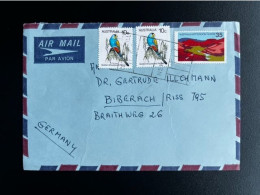 AUSTRALIA AIR MAIL LETTER TO BIBERACH GERMANY - Brieven En Documenten