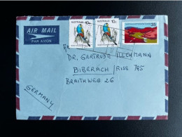 AUSTRALIA AIR MAIL LETTER TO BIBERACH GERMANY - Cartas & Documentos