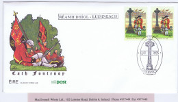 Ireland 1995 Battle Of Fontenoy Combination First Day Cover With Irish 32p Plus Belgian 16fr Limerick 12 V 1995 - FDC