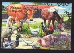 B 0179  -  France   -  Blocs  :  Yv  69  (o)  Animaux De La Ferme - Oblitérés