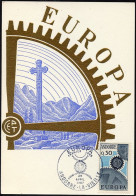 Andorre Français - Andorra CM 1967 Y&T N°179 - Michel N°MK199 - 30c EUROPA - Cartes-Maximum (CM)