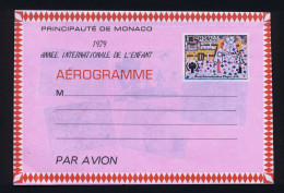 NE - Monaco - 503 -Aérogramme Dessin D'Enfant 1,90fr  - Neuf - Entiers Postaux
