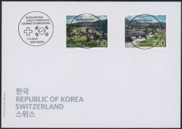 Suisse - 2023 - Schweiz · Korea - Ersttagsbrief FDC ET - Ersttag Voll Stempel - Brieven En Documenten