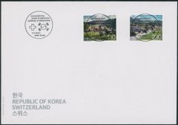 Suisse - 2023 - Schweiz · Korea - Ersttagsbrief FDC ET - Ersttag Voll Stempel - Brieven En Documenten