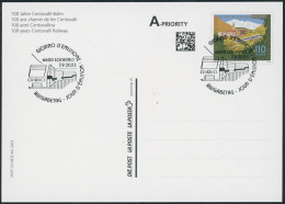 Suisse - 2023 - Centovalli Bahn - Bildpostkarte - FDC ET - Covers & Documents