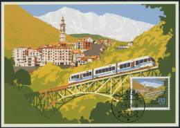 Suisse - 2023 - Centovalli Bahn - Maximumkarte MK - FDC ET - Cartas & Documentos