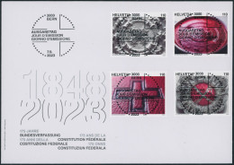 Suisse - 2023 - Bundesverfassung - Ersttagsbrief FDC ET - Ersttag Voll Stempel - Briefe U. Dokumente