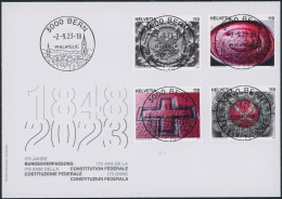 Suisse - 2023 - Bundesverfassung - Ersttagsbrief FDC ET - Ersttag Voll Stempel - Storia Postale