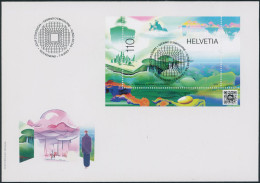 Suisse - 2023 - Metascape - Block - Ersttagsbrief FDC ET - Ersttag Voll Stempel - Briefe U. Dokumente