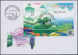 Suisse - 2023 - Metascape - Block - Ersttagsbrief FDC ET - Ersttag Voll Stempel - Briefe U. Dokumente