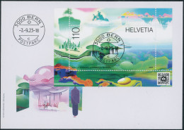 Suisse - 2023 - Metascape - Block - Ersttagsbrief FDC ET - Ersttag Voll Stempel - Briefe U. Dokumente