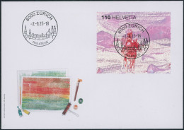 Suisse - 2023 - VFO - Blockausschnitt - Ersttagsbrief FDC ET - Ersttag Voll Stempel - Brieven En Documenten