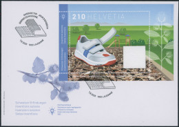 Suisse - 2023 - Klettverschluss - Block - Ersttagsbrief FDC ET - Brieven En Documenten