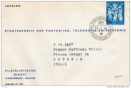 1962 LETTERA CON ANNULLO S. GRAVENHAGE - Cartas & Documentos