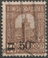 N° Yvert&Tellier 160 - Colonie Fse - Tunisie (1929-1930) - Mosquée Alfaouine (Oblitéré) - Oblitérés