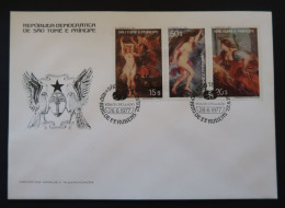 Sao Tome Et Principe Peter Paul Rubens Peinture 1977 2 FDC Rare St Thomas Principe Rubens Paintings 2 FDC - Rubens