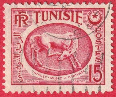 N° Yvert&Tellier 345 - Colonie Fse - Tunisie (1950-1953) - Intaille Du Musée De Carthage (Oblitéré) - Oblitérés