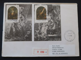 Sao Tome Et Principe FDC Recommandé Peinture 2 Blocs Rembrandt 2 Souvenir Sheets Paintings 1983 St Thomas & Prince R FDC - Rembrandt