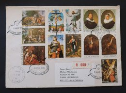 Sao Tome Et Principe FDC Recommandé Peinture 1983 Rubens Raphael Rafael Rembrandt Paintings St Thomas & Prince R FDC - Rembrandt