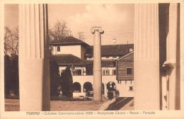 24202 "TORINO-COLONNA COMMEMORATIVA 1898-PADIGLIONE CACCIA-PESCA-FORESTE-ESPOSIZ. TORINO1928"-VERA FOTO-CART. NON SPED. - Mostre, Esposizioni