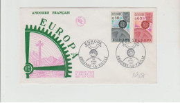 1967 N.1 BUSTA EUROPA CEPT PREMIER JOUR D'EMISSION FIRST DAY COVER ERSTTAGSBRIEF 1°GIORNO EMISSIONE ANDORRE - 1967