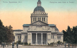 24215 "ESPOSIZIONE INTERNAZIONALE-TORINO 1911-PADIGLIONE DELLA CITTA' DI TORINO"-VERA FOTO-CART. NON SPED. - Expositions
