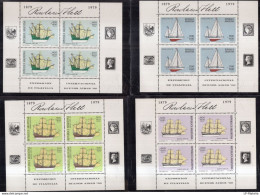 Argentina - 1979 - International Philatelic Expo "Buenos Aires '80" - Ships - HB34/37 - Unused Stamps