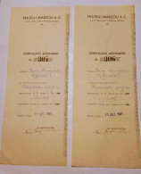 CERTIFICATI  AZIONARI    ANNI   60 - Industrie