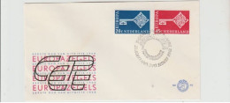 1968 N.1 BUSTA EUROPA CEPT PREMIER JOUR D'EMISSION FIRST DAY COVER ERSTTAGSBRIEF 1°GIORNO EMISSIONE NEDERLAND - 1968